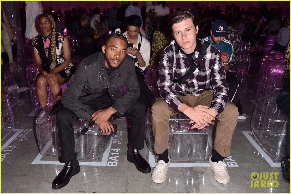 Nick Robinson & Algee Smith Look Sharp at Prada Fashion Show!