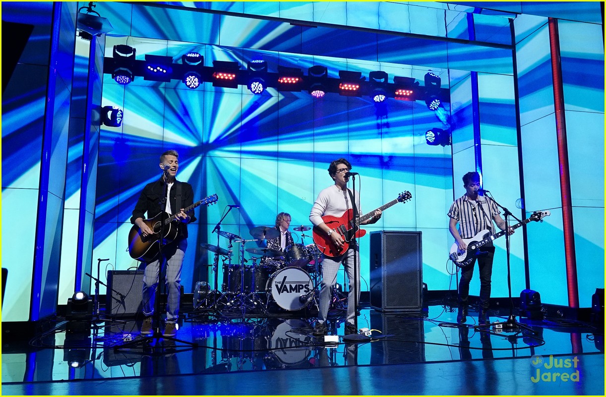 Veronica & Vanessa Merrell Meet The Vamps During 'Live with Kelly & Ryan' Appearance!