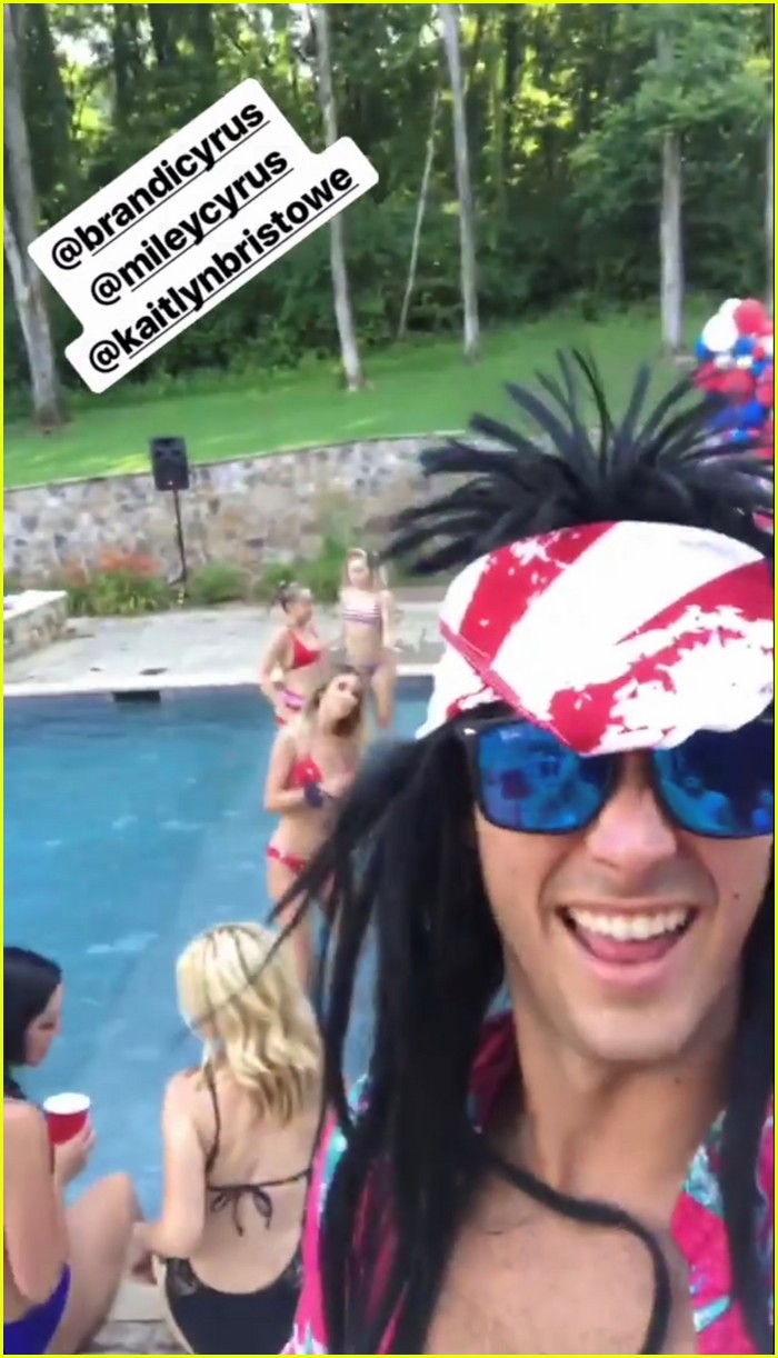 Miley Cyrus Spends Her Fourth of July with Brandi Cyrus & Friends - See the Fun Pics!