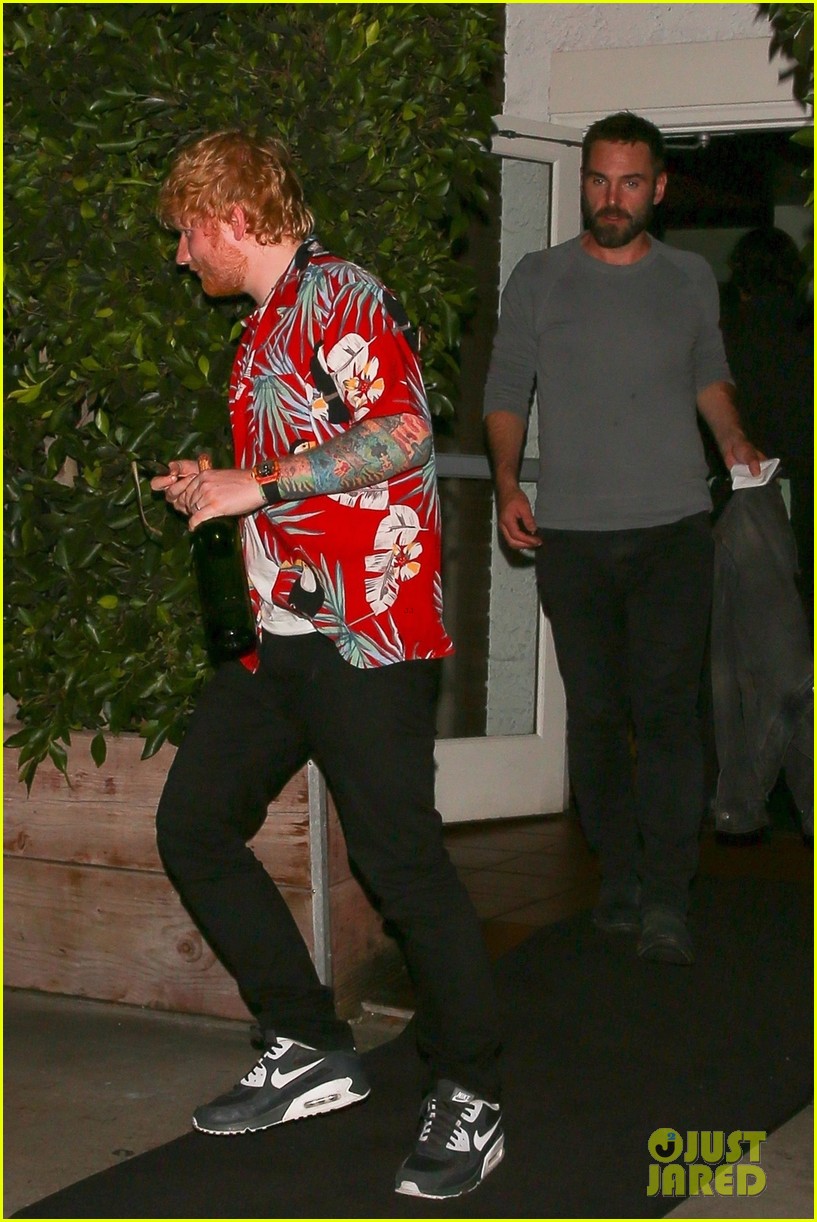 Ed Sheeran & Fiancee Cherry Seaborn Go On Double Date with 'Friends' Actress!