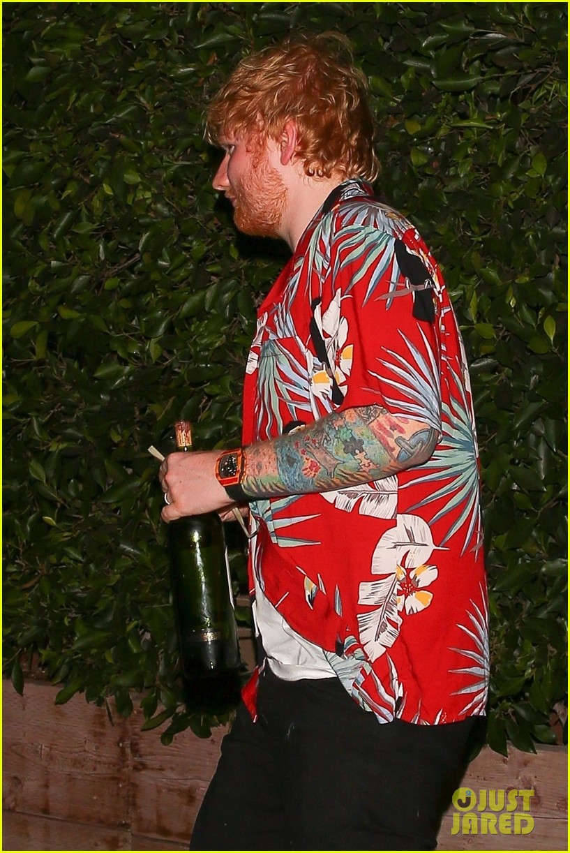 Ed Sheeran & Fiancee Cherry Seaborn Go On Double Date with 'Friends' Actress!