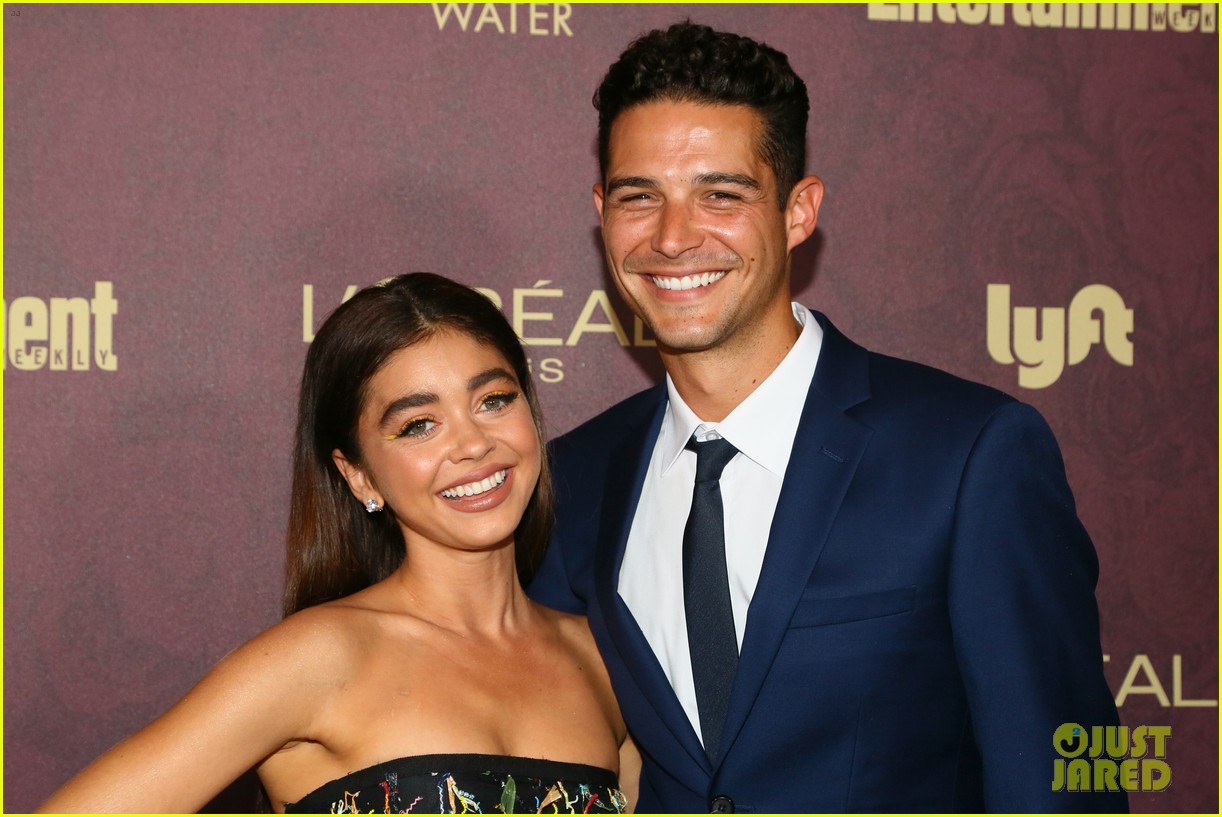 Sarah Hyland & Wells Adams Celebrate 1 Year Since First Kiss During Emmys Weekend