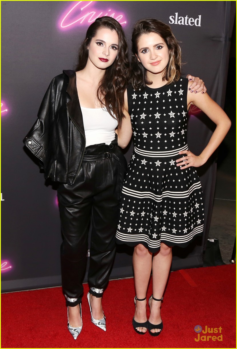 Vanessa Marano Stuns in Black Suit & Silver Heels at 'Cruise' Premiere with Sister Laura