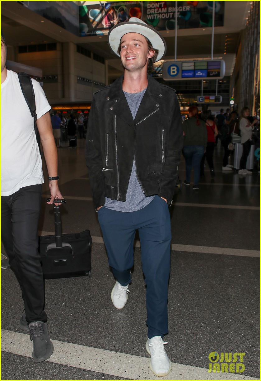Patrick Schwarzenegger Flies to Milan With Abby Champion After His Birthday