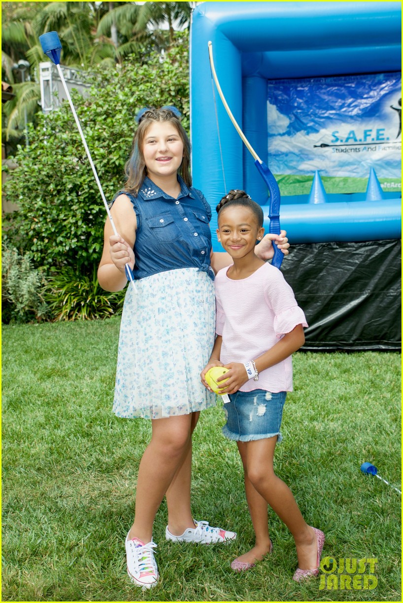 Peyton Elizabeth Lee & Sky Katz Support Asher Angel at LA Family Day!