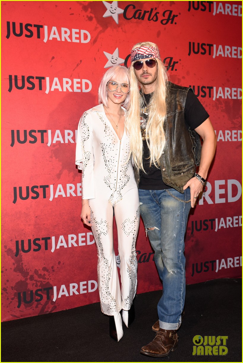 Victoria Justice Dresses as a Ouija Board at Just Jared's Halloween Party Presented by Carl's Jr.