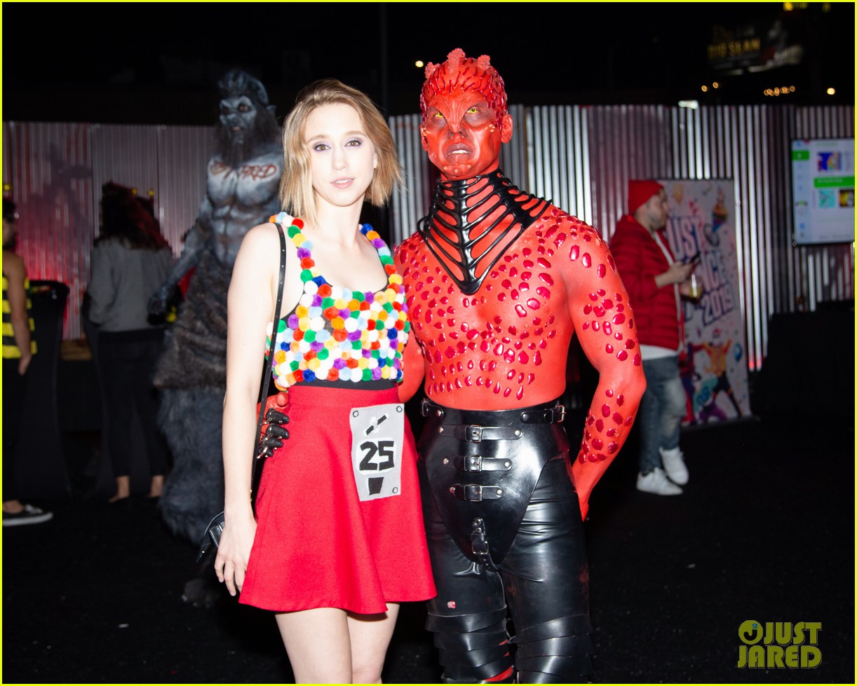 Victoria Justice Dresses as a Ouija Board at Just Jared's Halloween Party Presented by Carl's Jr.