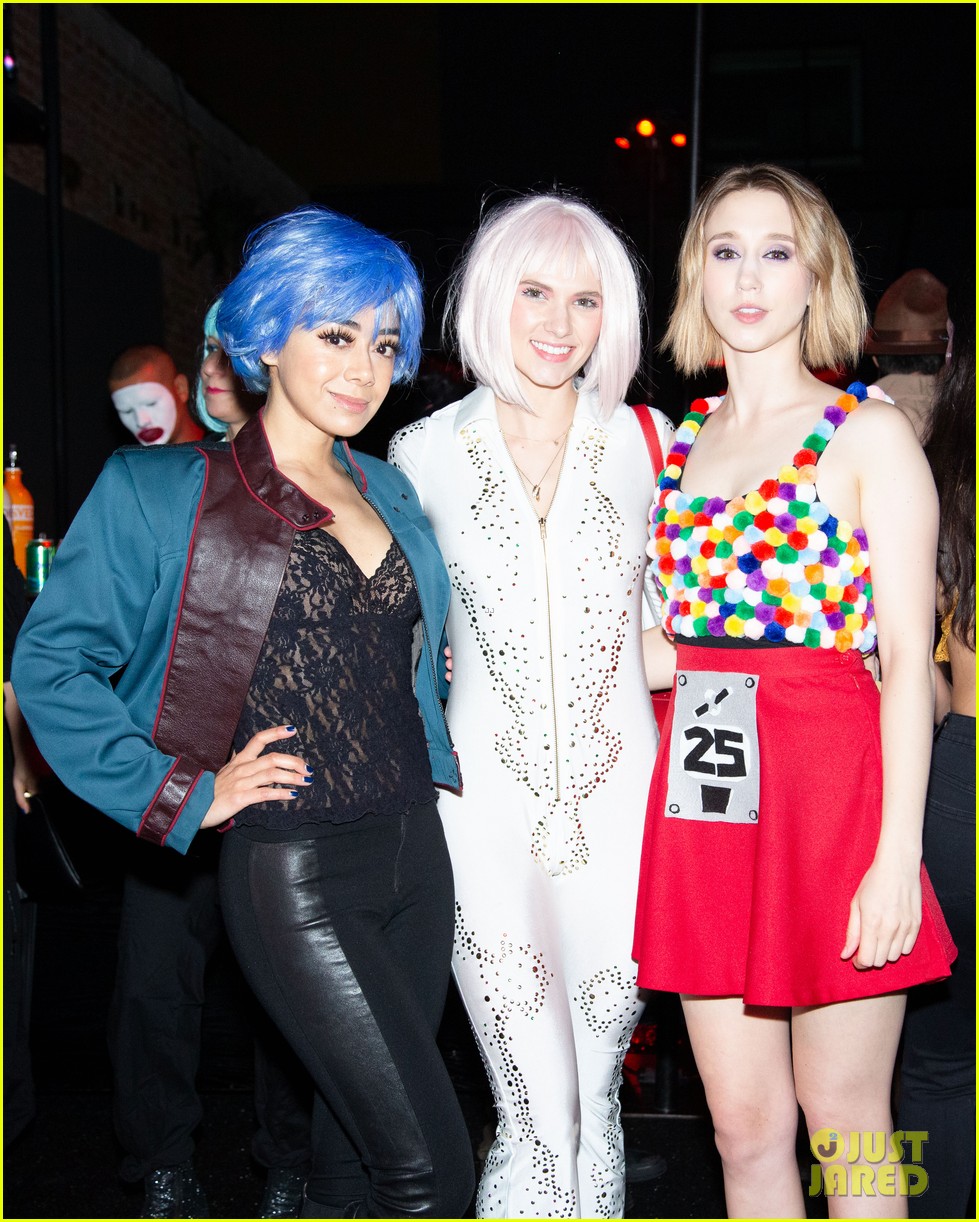 Victoria Justice Dresses as a Ouija Board at Just Jared's Halloween Party Presented by Carl's Jr.