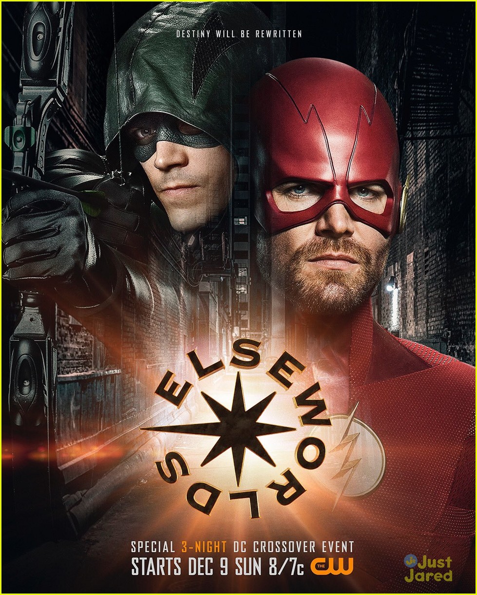 Grant Gustin & Stephen Amell Switch Superhero Identities in 'Elseworlds' Crossover Poster