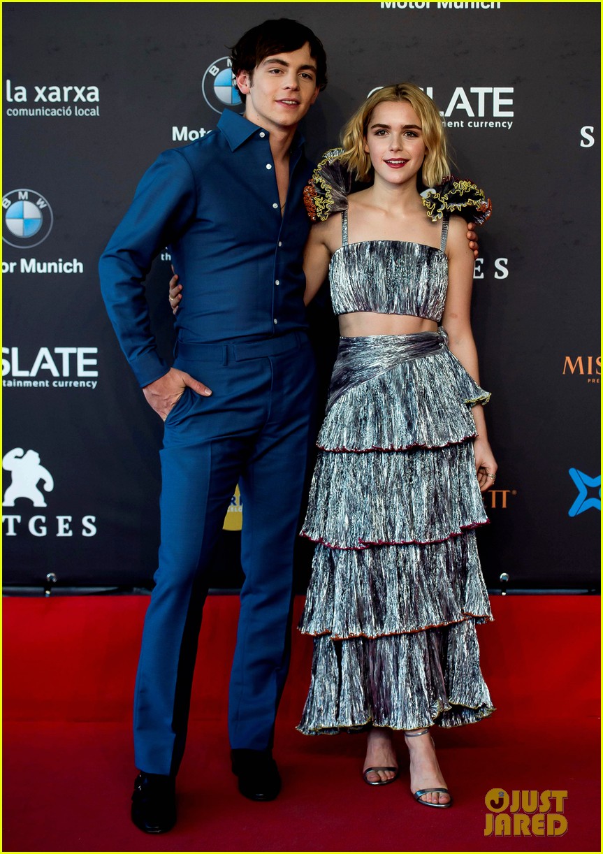 Kiernan Shipka & Ross Lynch Have Fun on Red Carpet In Spain