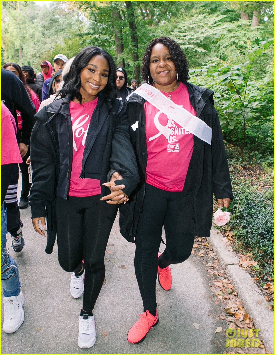 Normani Joins Her Mom For American Cancer Society Walk!