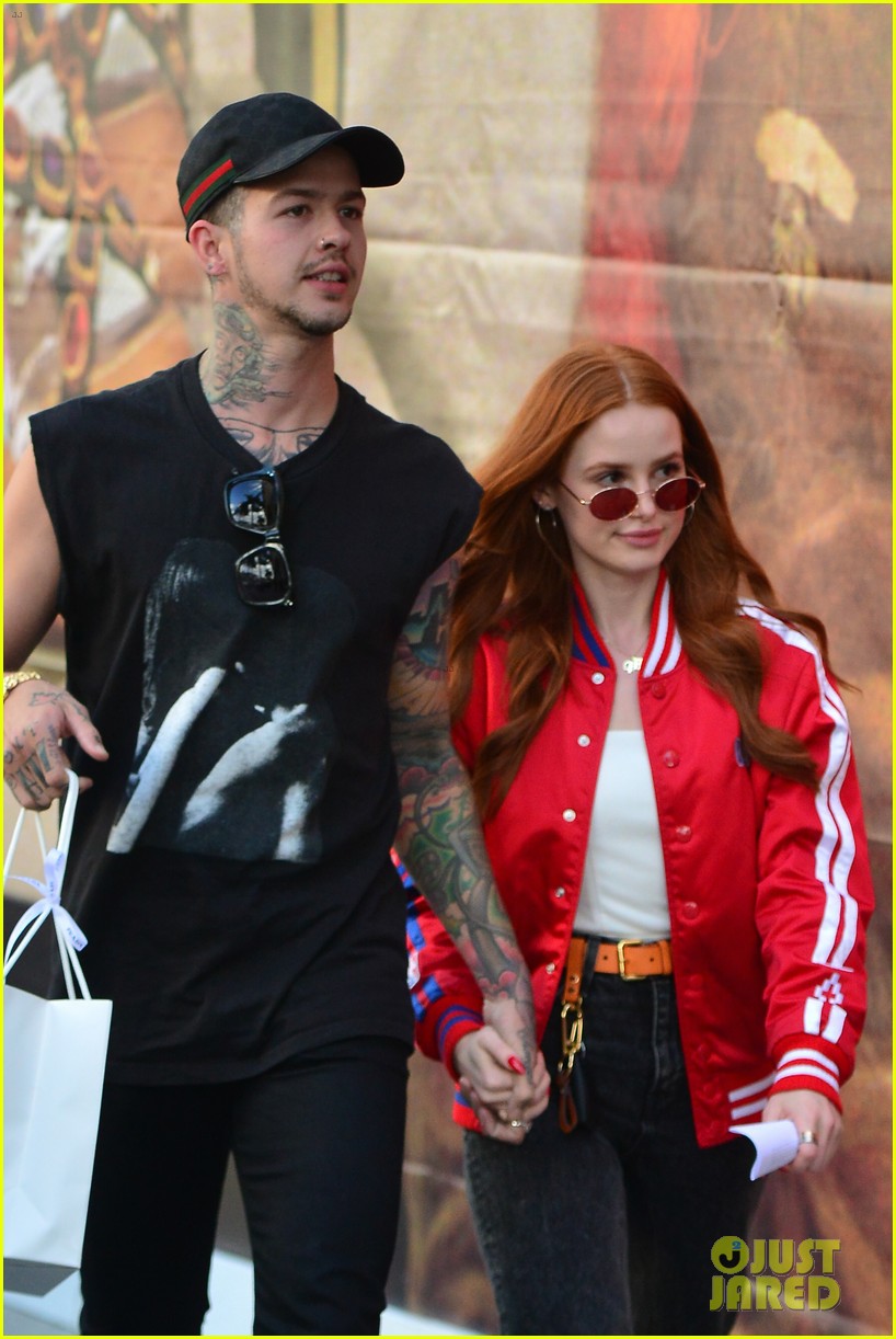 Madelaine Petsch Gets Piggyback Ride From Boyfriend Travis Mills While Out Shopping!