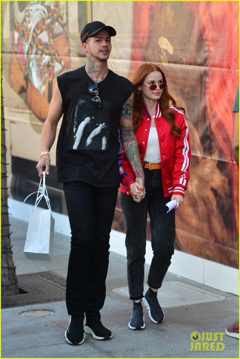 Madelaine Petsch Gets Piggyback Ride From Boyfriend Travis Mills While Out Shopping!