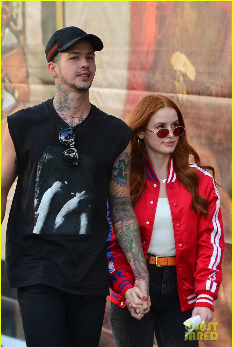 Madelaine Petsch Gets Piggyback Ride From Boyfriend Travis Mills While Out Shopping!