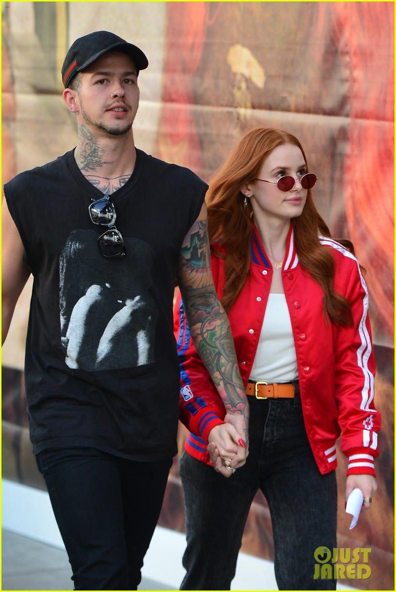 Madelaine Petsch Gets Piggyback Ride From Boyfriend Travis Mills While Out Shopping!