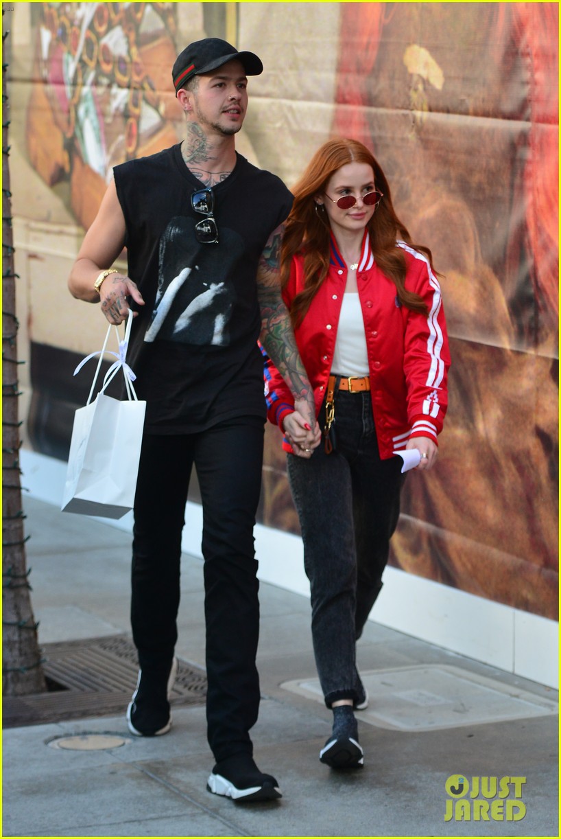 Madelaine Petsch Gets Piggyback Ride From Boyfriend Travis Mills While Out Shopping!