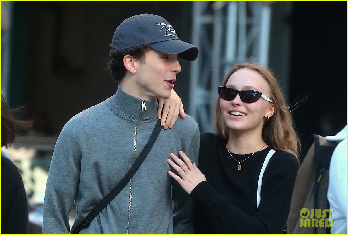 Lily-Rose Depp Looks So Happy with Timothee Chalamet in New Photos!