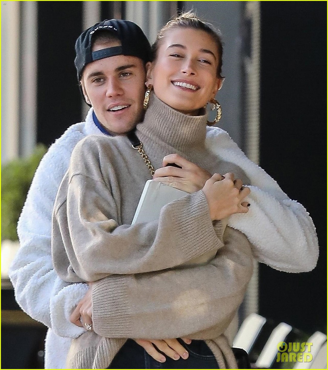 Justin & Hailey Bieber Show Some Cute PDA on Their Coffee Run!