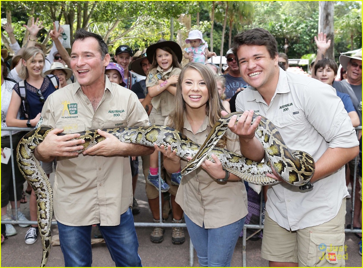 Bindi Irwin Celebrates Steve Irwin Day with Chandler Powell at Australia Zoo