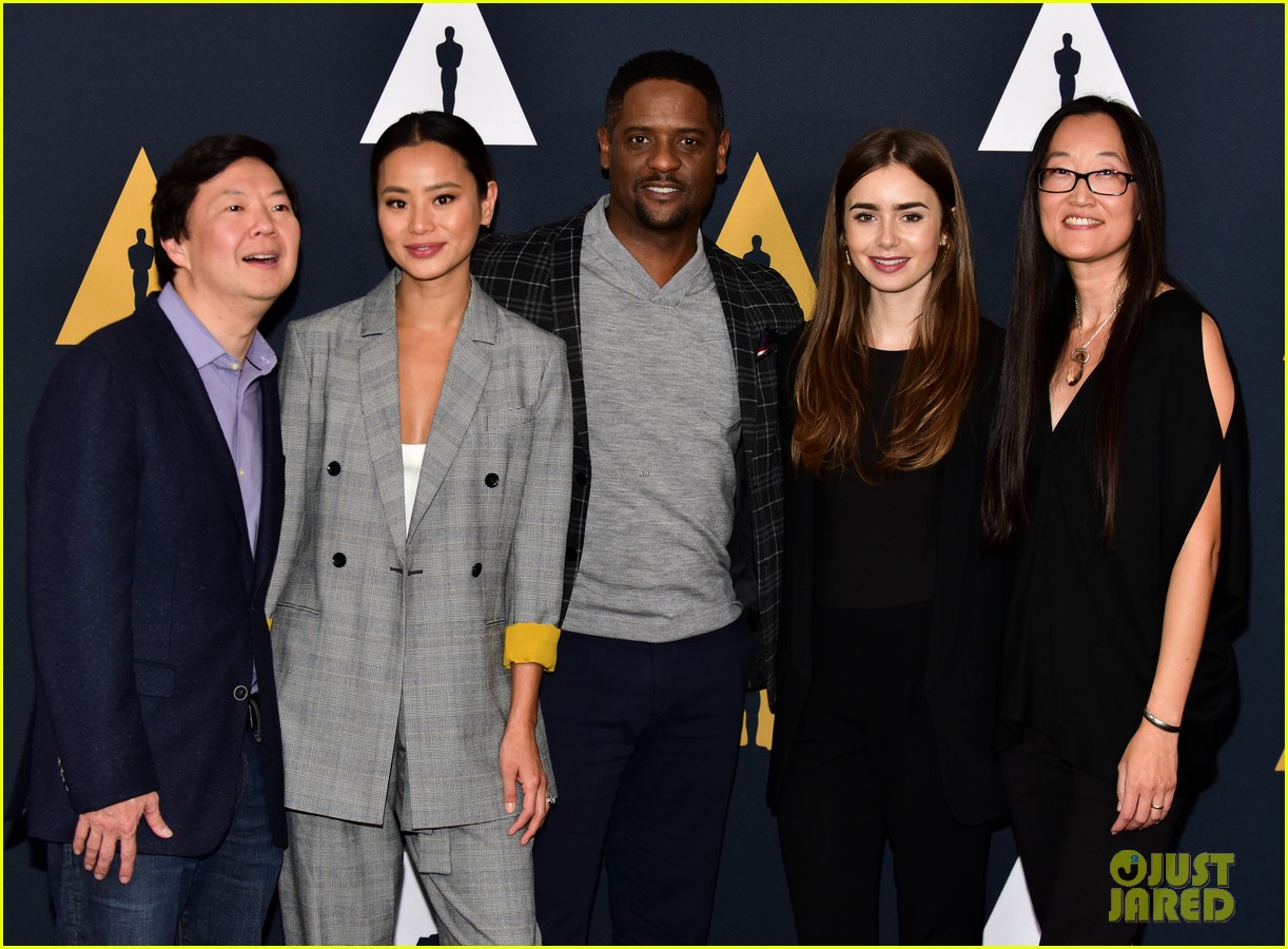 Lily Collins Keeps It Chic While Celebrating Up-and-Coming Screenwriters!