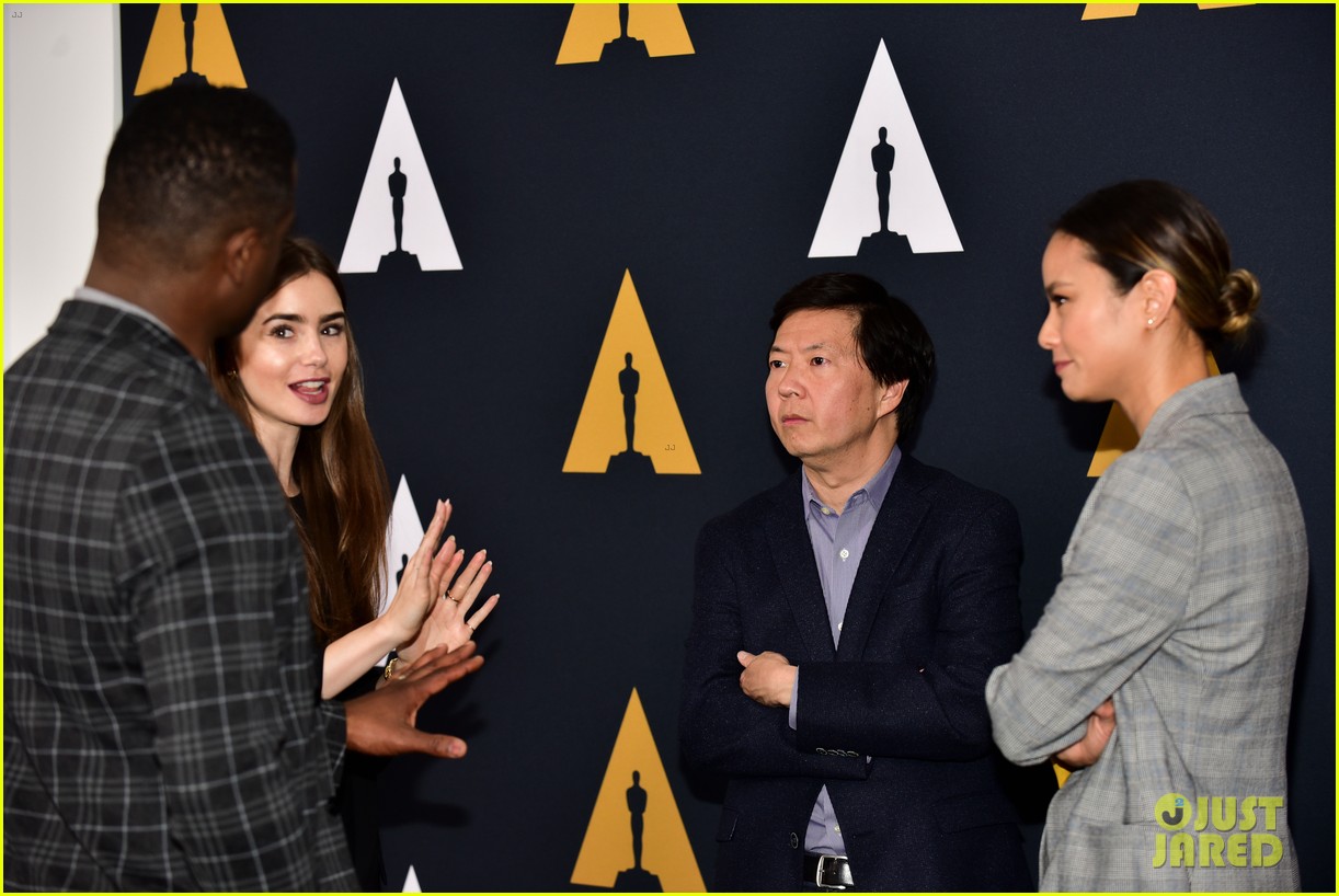 Lily Collins Keeps It Chic While Celebrating Up-and-Coming Screenwriters!