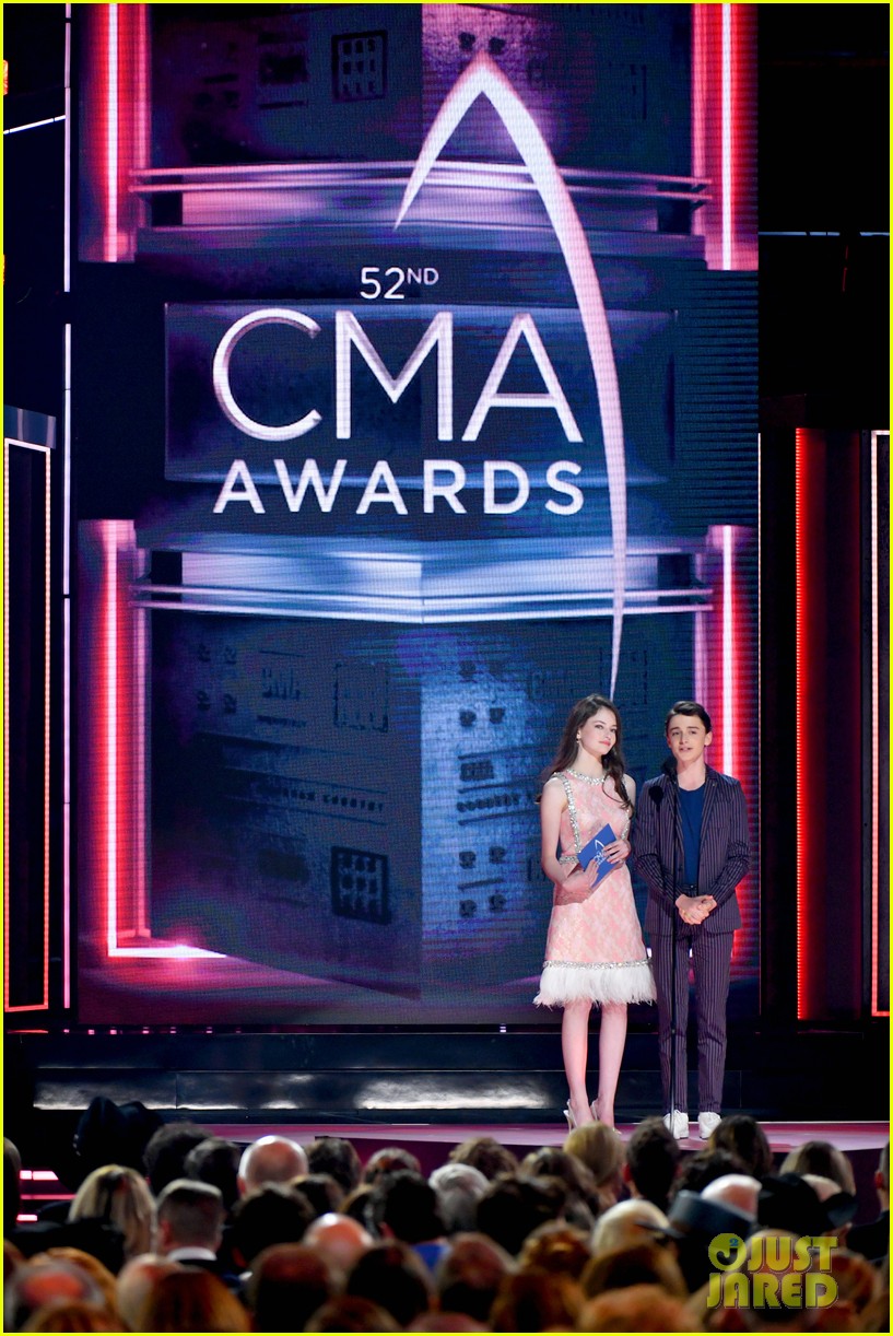 Mackenzie Foy & Noah Schnapp Step Out in Style for CMA Awards 2018!
