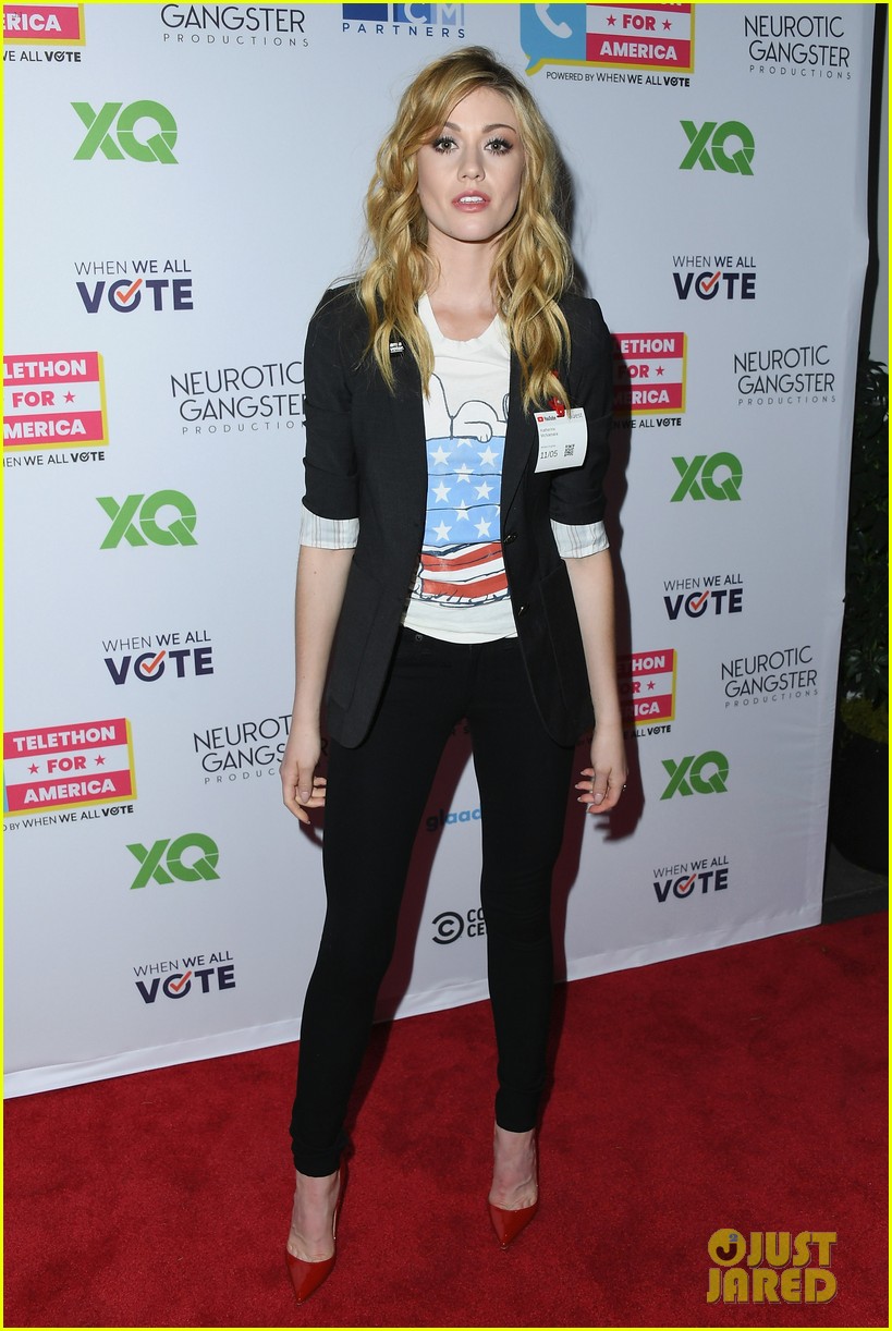 Lily Collins & Katherine McNamara Encourage Voting at Telethon For America!