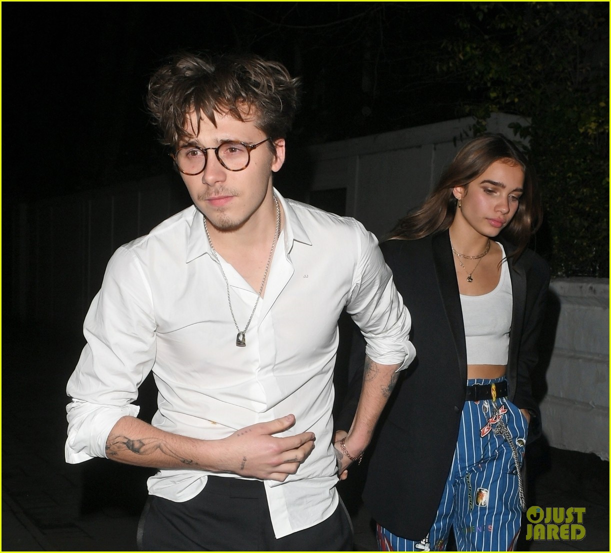 Brooklyn Beckham Holds Hands With New GF Hana Cross at a Party in London!