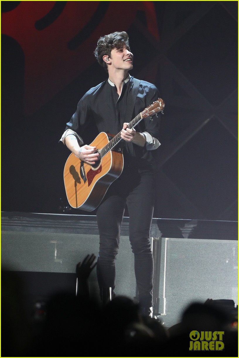 Camila Cabello is Pretty in Floral-Print at KISS 108's Jingle Ball 2018