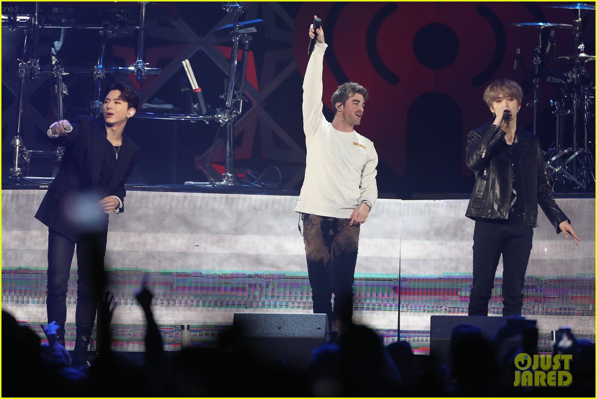 Camila Cabello is Pretty in Floral-Print at KISS 108's Jingle Ball 2018