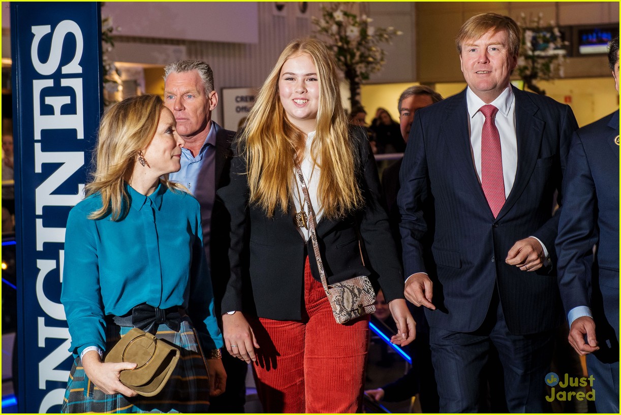 Dutch Crown Princess Catharina-Amalia Attends Horse Show With Father King Willem-Alexander