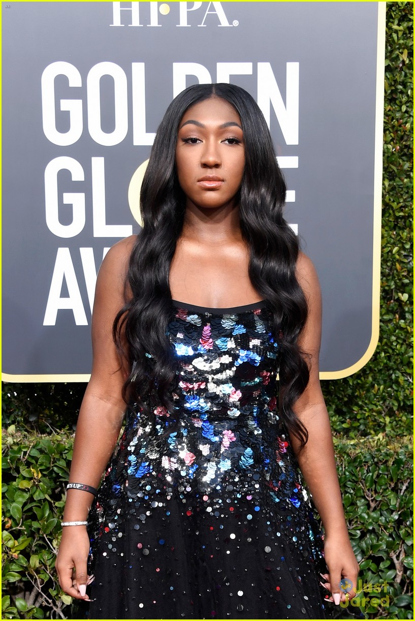 Golden Globes Ambassador Isan Elba Joins 'The Americans' Holly Taylor On The Red Carpet