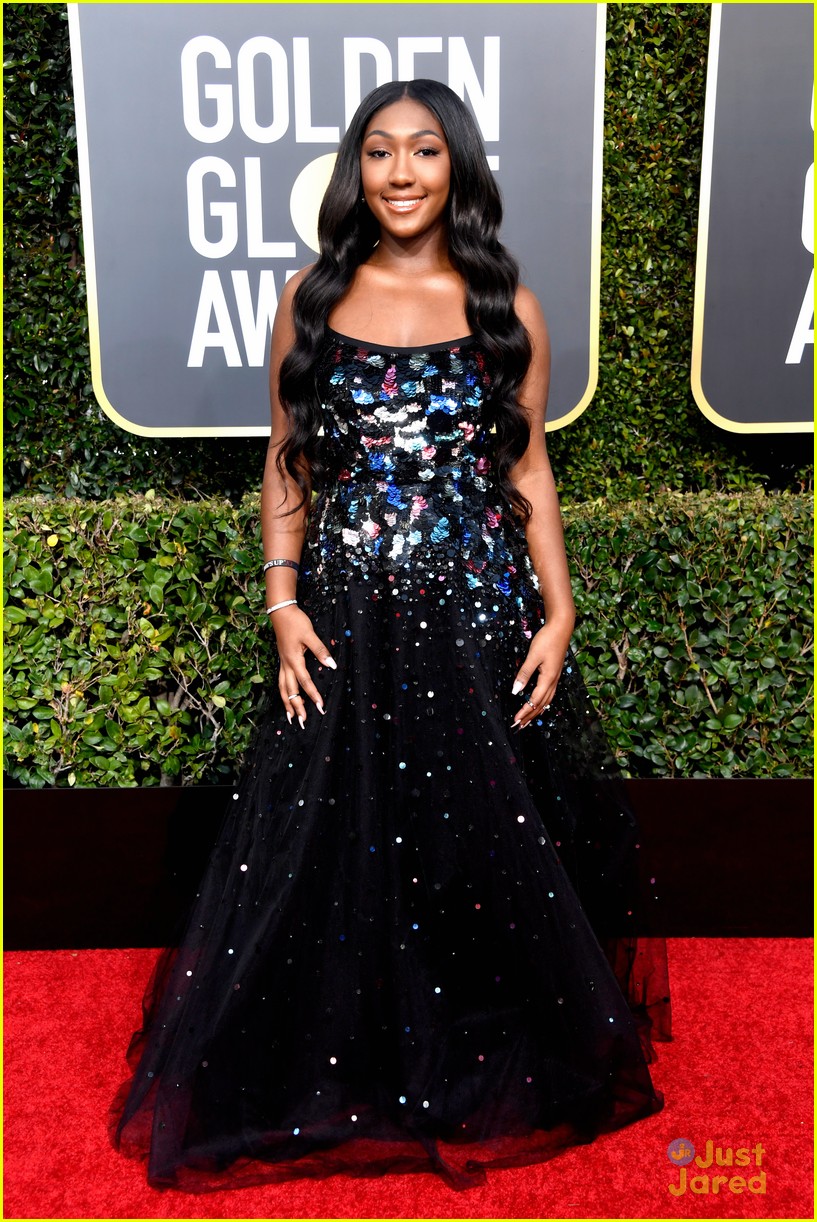 Golden Globes Ambassador Isan Elba Joins 'The Americans' Holly Taylor On The Red Carpet