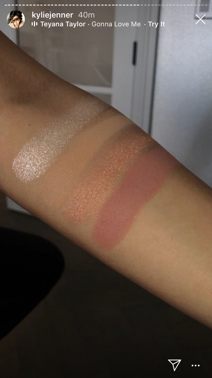Kylie Jenner Shows Off Kylie Cosmetics' Valentine's Day Collection