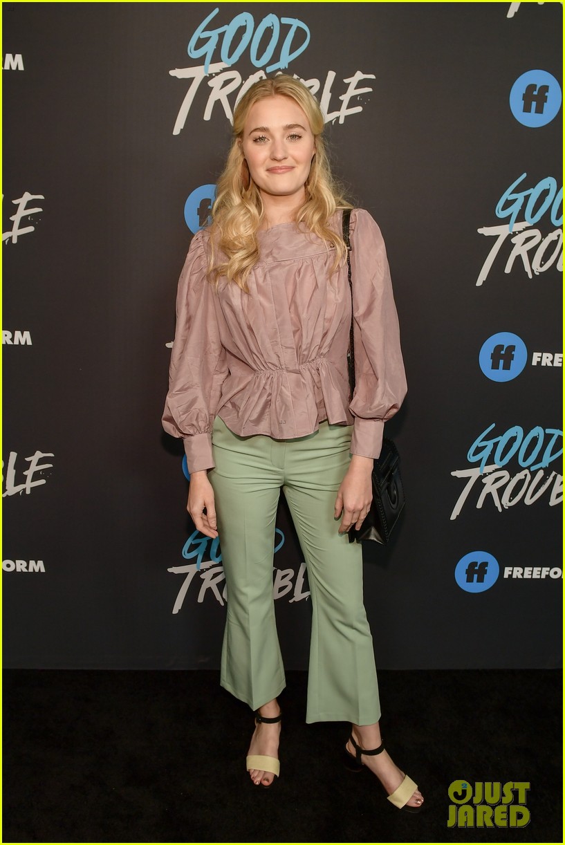 Maia Mitchell & Cierra Ramirez Reunite with Noah Centineo at 'Good Trouble' Premiere!