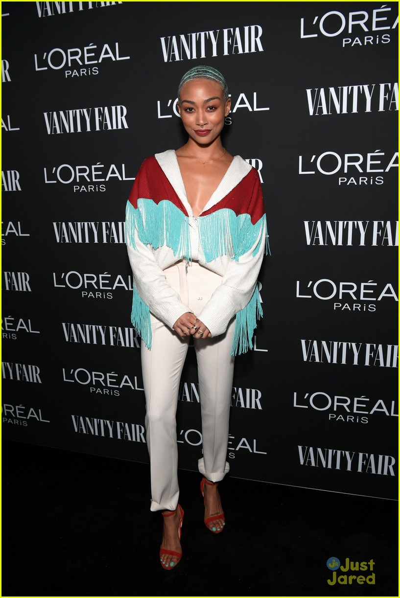 Inanna Sarkis, Skai Jackson & Abigail Cowen Hit Up Vanity Fair's Pre-Oscar Party