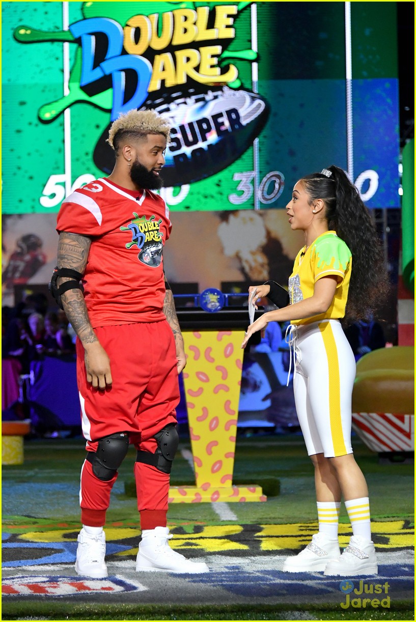 Liza Koshy Shoots Special Super Bowl Episode of 'Double Dare'