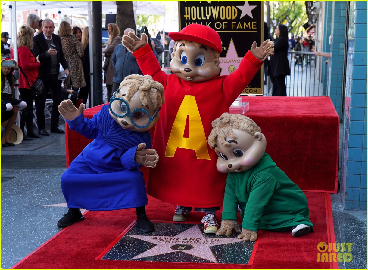 Alvin & The Chipmunks Receive Star On The Hollywood Walk of Fame!
