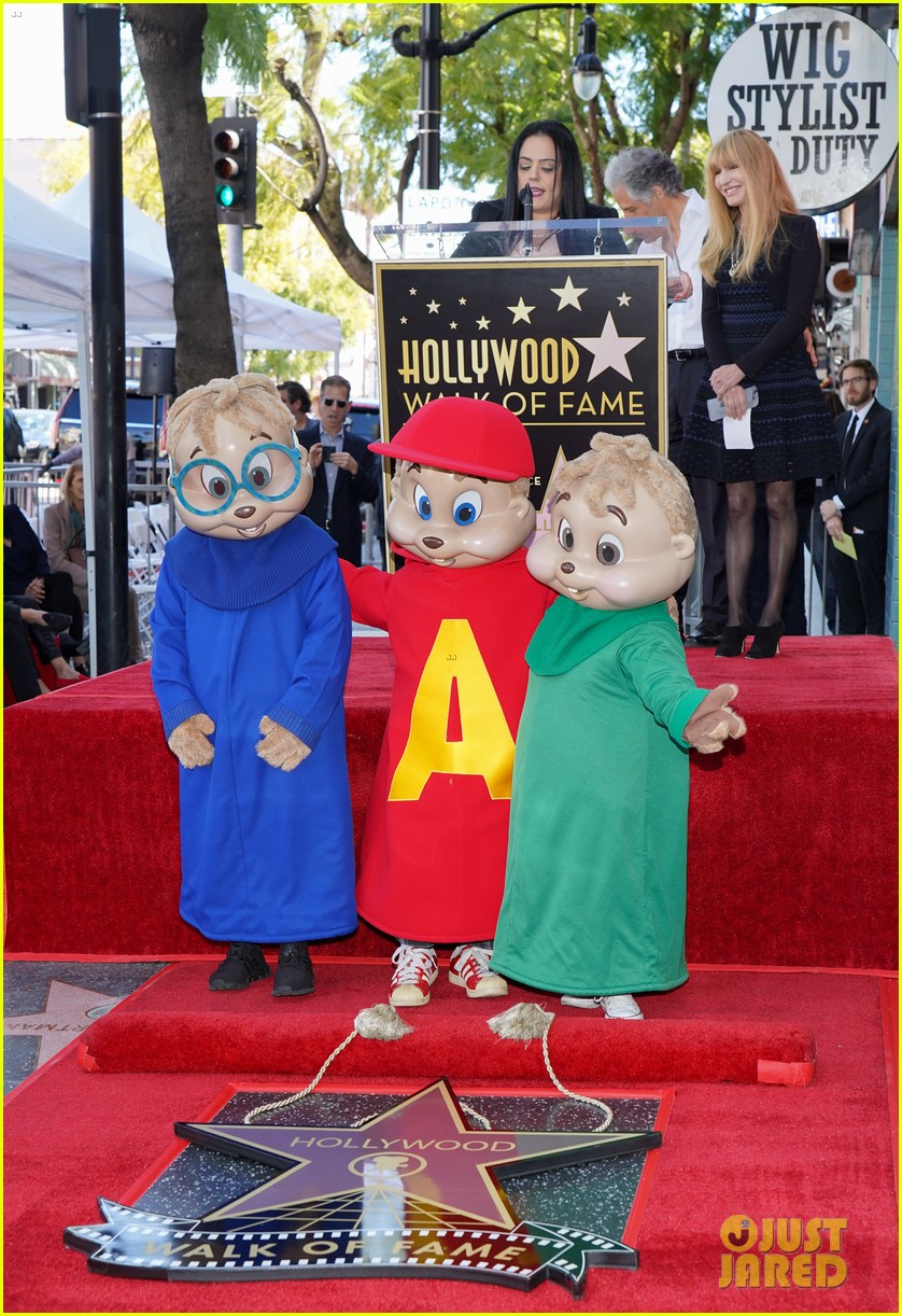 Alvin & The Chipmunks Receive Star On The Hollywood Walk of Fame!