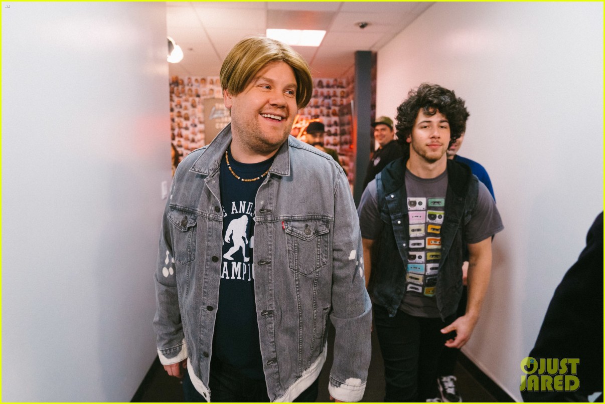 Jonas Brothers Fill Their Guts on 'The Late Late Show' - Watch!