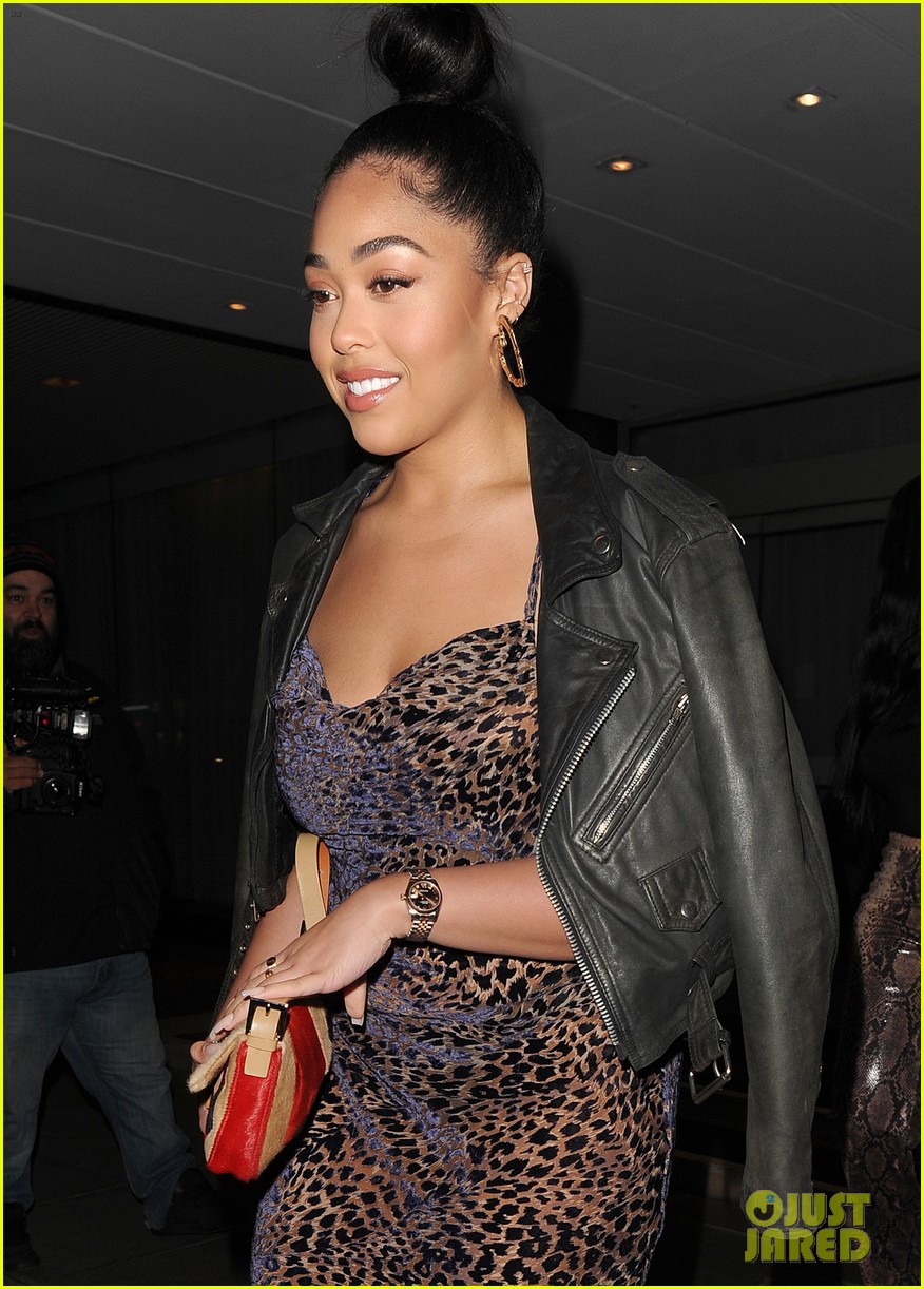 Jordyn Woods & Mom Elizabeth Wear Animal Prints For Birthday Dinner