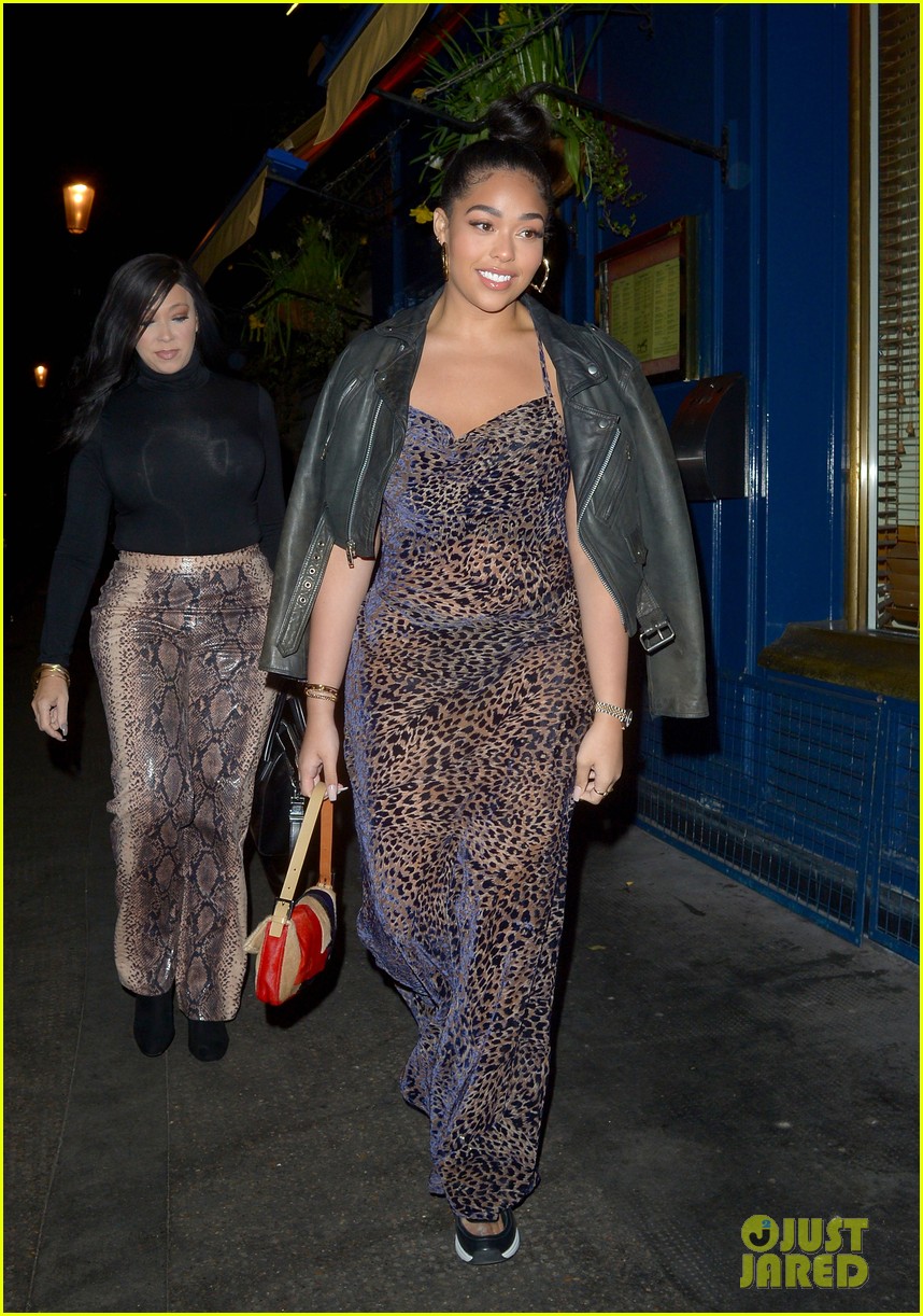 Jordyn Woods & Mom Elizabeth Wear Animal Prints For Birthday Dinner