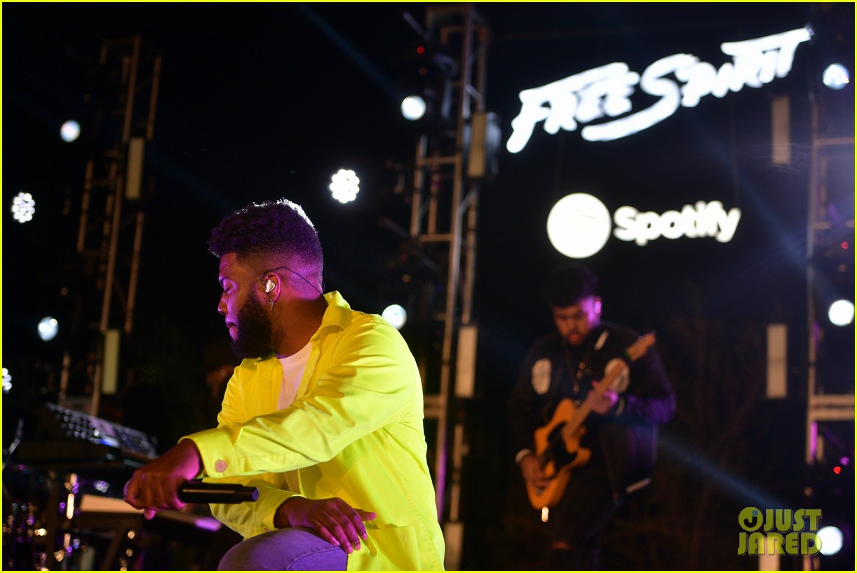 Katherine McNamara & Luke Baines Help Khalid Celebrate 'Free Spirit'