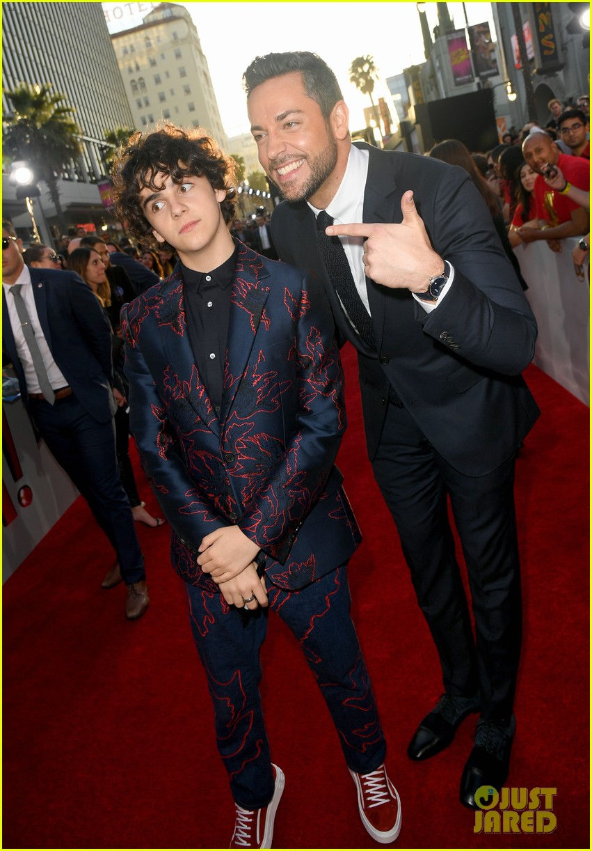Asher Angel & Jack Dylan Grazer Hug It Out at 'Shazam!' Premiere in Hollywood!