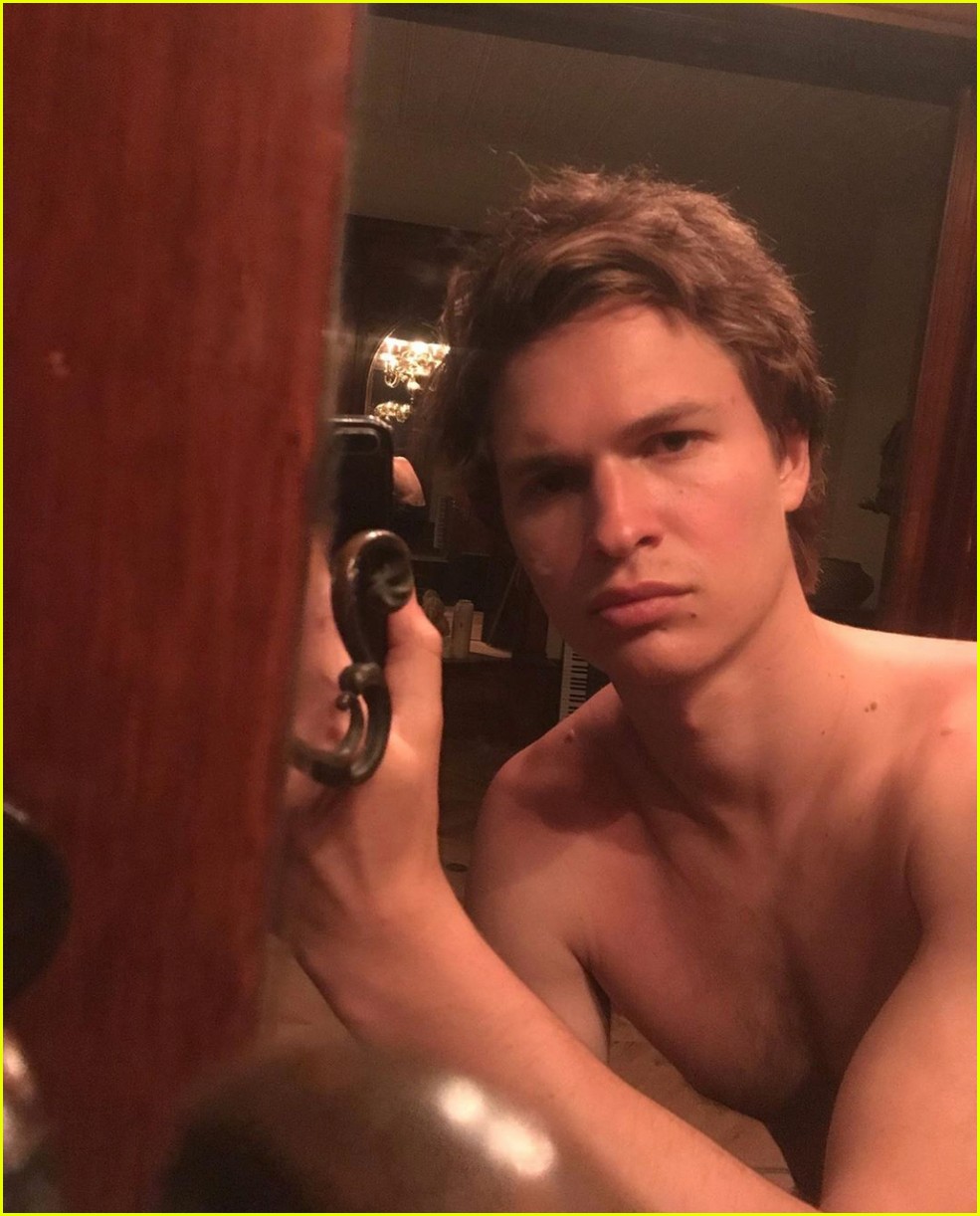 Ansel Elgort Goes Shirtless in 17 New Selfies on Instagram!