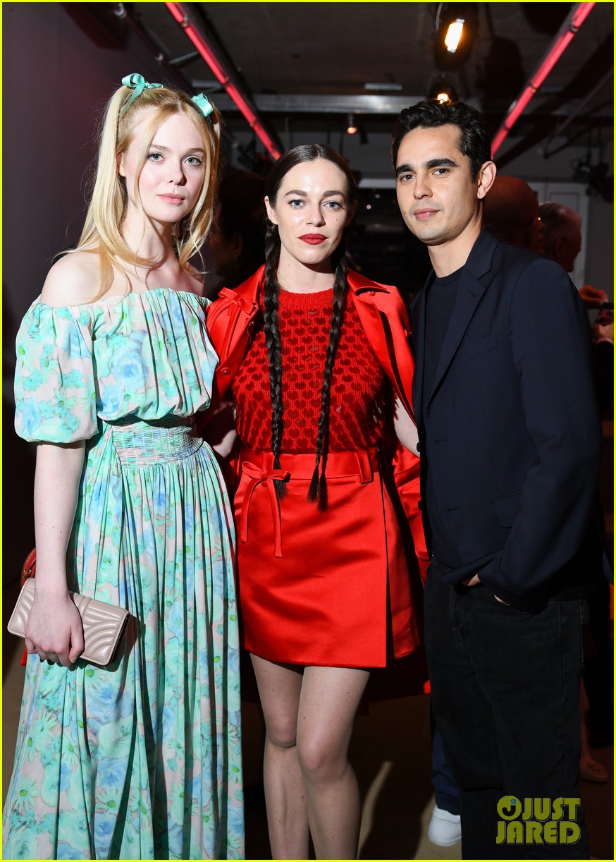 Elle Fanning is Joined by Rumored Boyfriend Max Minghella at Prada Fashion Show!