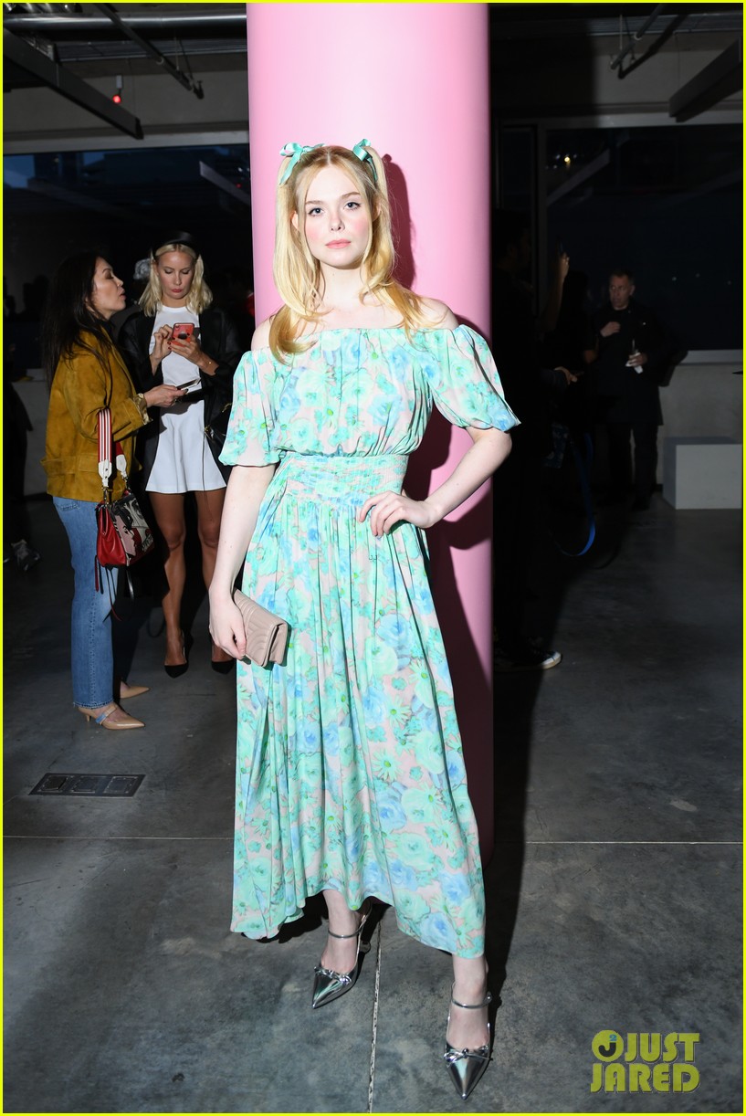 Elle Fanning is Joined by Rumored Boyfriend Max Minghella at Prada Fashion Show!