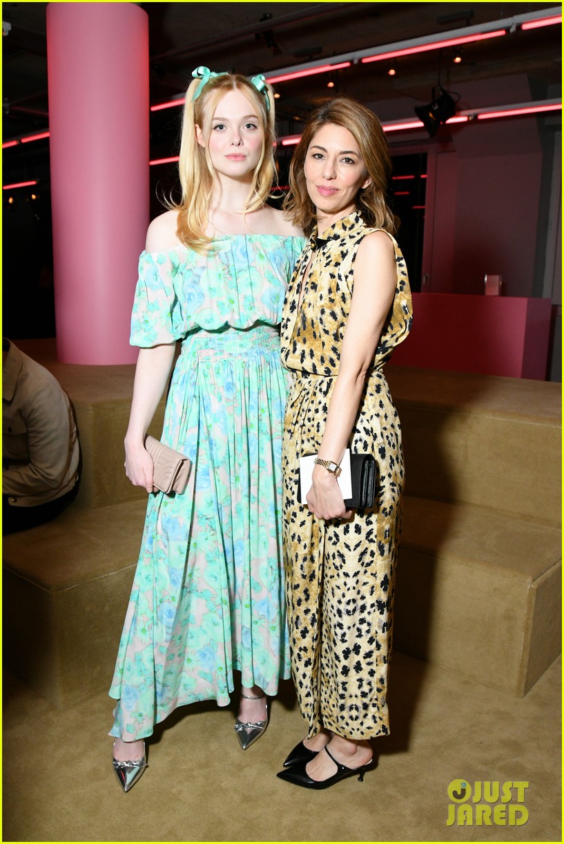 Elle Fanning is Joined by Rumored Boyfriend Max Minghella at Prada Fashion Show!