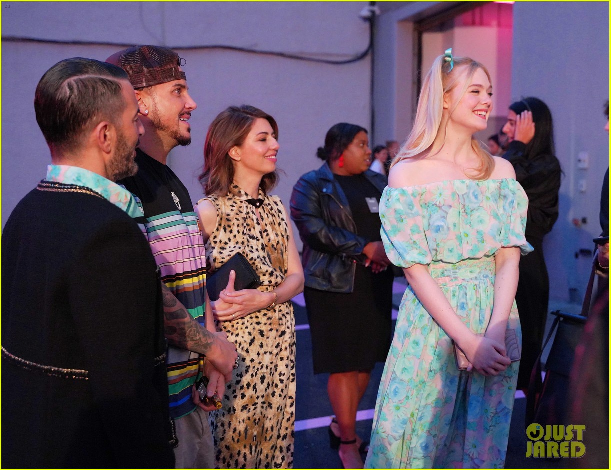 Elle Fanning is Joined by Rumored Boyfriend Max Minghella at Prada Fashion Show!