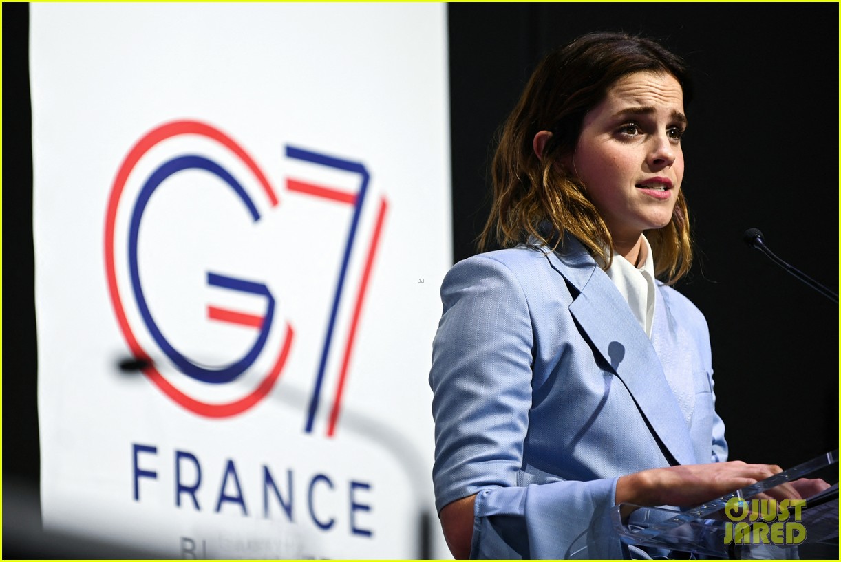 Emma Watson Wears Special Message On Her Back at Gender Equality Conference